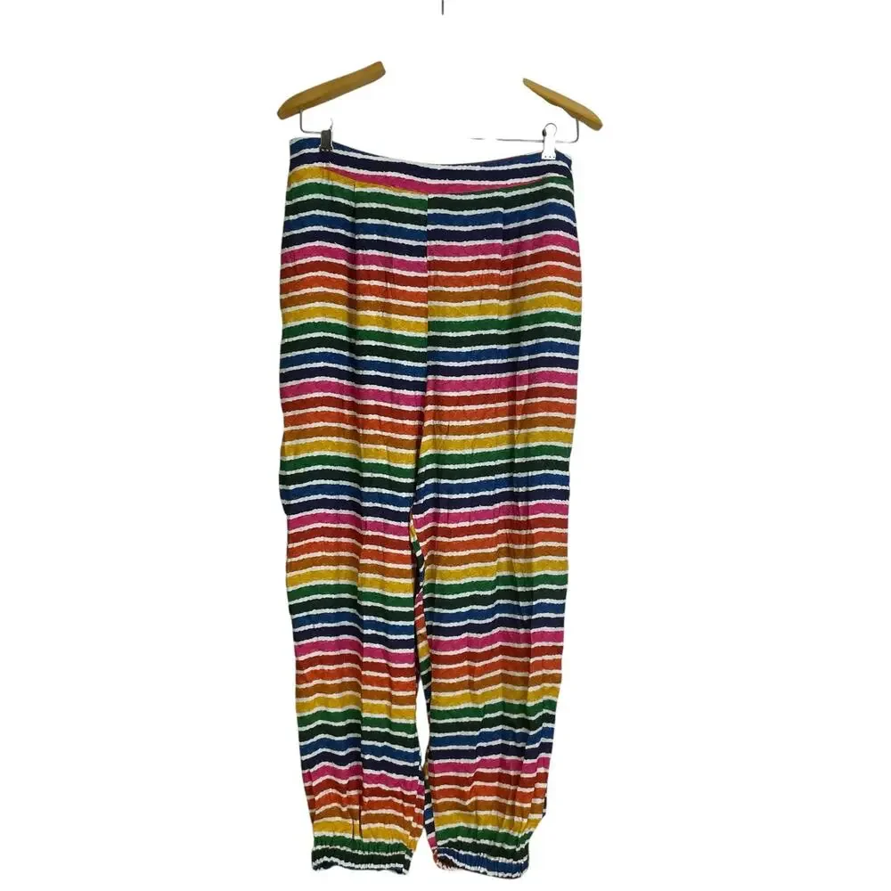 FARM Rio Colorful Striped Wide Leg Pants - Picture 2 of 11